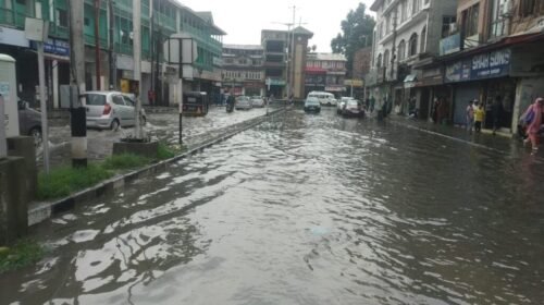 srinagar roads after rains