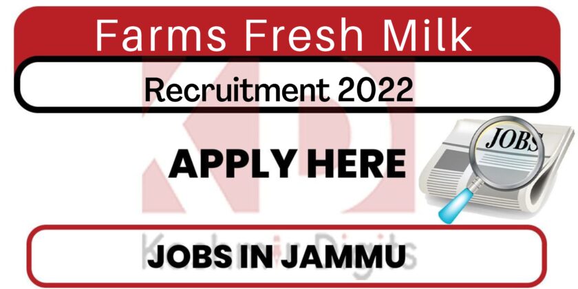 Farms Fresh Milk Job Recruitment 2022.