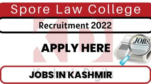 Law College Recruitment 2022. kashmirdigits