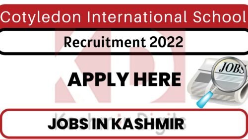 Cotyledon International School Recruitment 2022. kashmirdigits