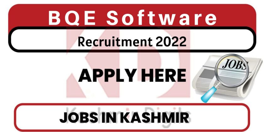 BQE Software Srinagar Jobs 2022.