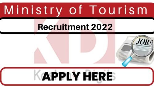 Ministry of Tourism Job Recruitment 2022. KASHMIRDIGITS