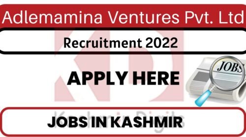 Adlemamina Ventures Pvt. Ltd Recruitment 2022. kashmirdigits