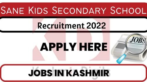 Sane Kids Secondary School Jobs Recruitment 2022. kashmirdigits