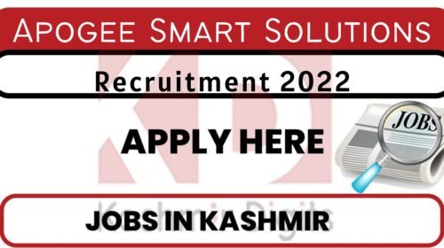 Apogee Smart Solutions Jobs Recruitment 2022. kashmirdigits