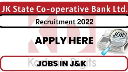 Jobs in JK State Co-operative Bank Ltd. kashmirdigits