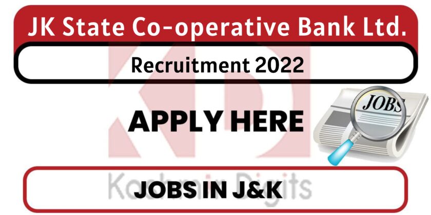 Jobs in JK State Co-operative Bank Ltd.