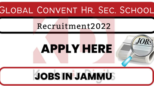 Global Convent Hr. Sec. School Job Recruitment 2022 kashmirdigits