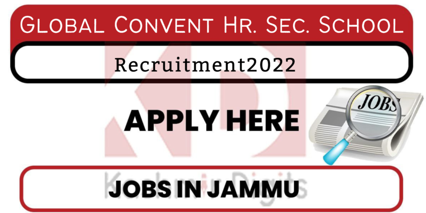 Global Convent Hr. Sec. School Job Recruitment 2022