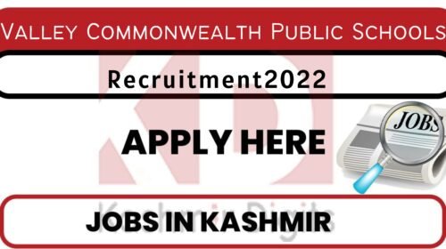 Valley Commonwealth Public Schools Jobs Recruitment 2022 kashmirdigits