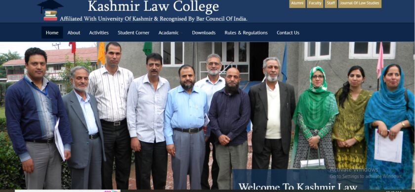 Kashmir Law College Recruitment 2022.
