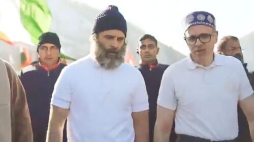 Omar Abdullah Joins Bharat Jodo Yatra From Banihal