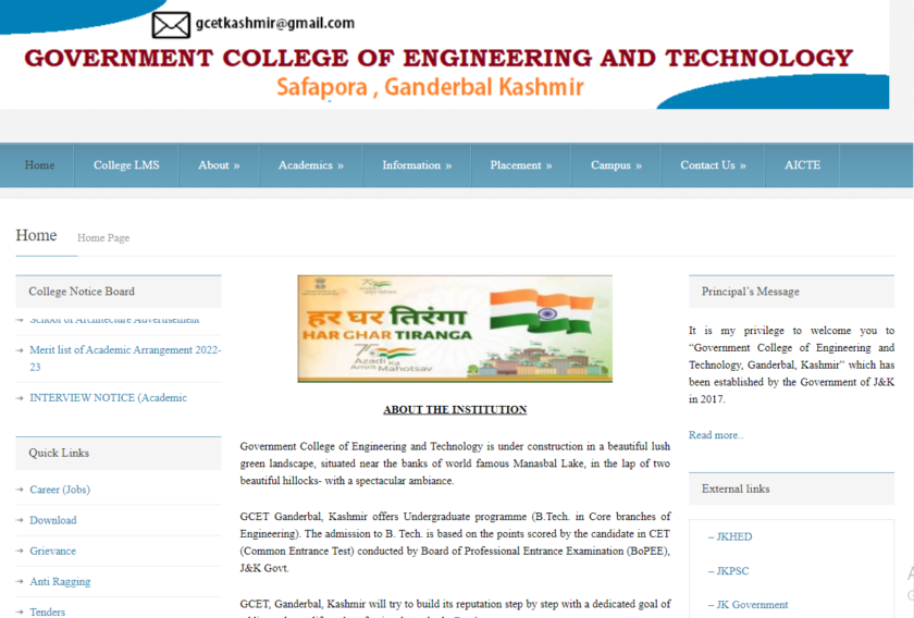 School of Architecture Kashmir Job Recruitment 2023