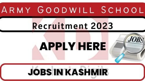 Army Goodwill School Jobs Kashmirdigits