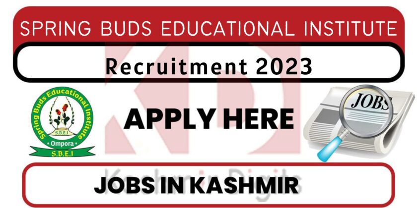 Spring Buds Educational Institute Budgam Jobs Recruitment 2023