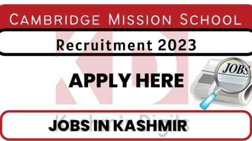 Cambridge Mission School Recruitment 2023 Kashmirdigits
