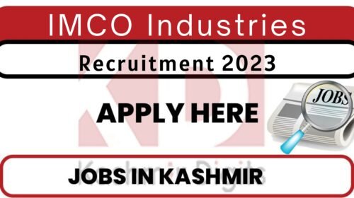 IMCO Industries Srinagar Jobs Recruitment 2023 Kashmirdigits