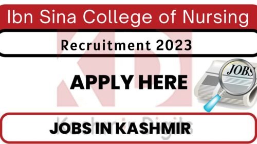 Ibn Sina College of Nursing and Health Science Recruitment 2023 Kashmirdigits