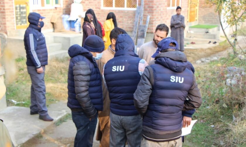 SIU Attaches House of Accused Involved in Alleged Militant Activities in Anantnag￼