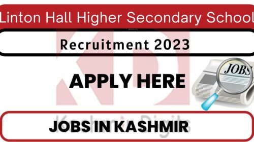 Linton Hall Higher Secondary School Jobs Recruitment 2023 Kashmirdigits