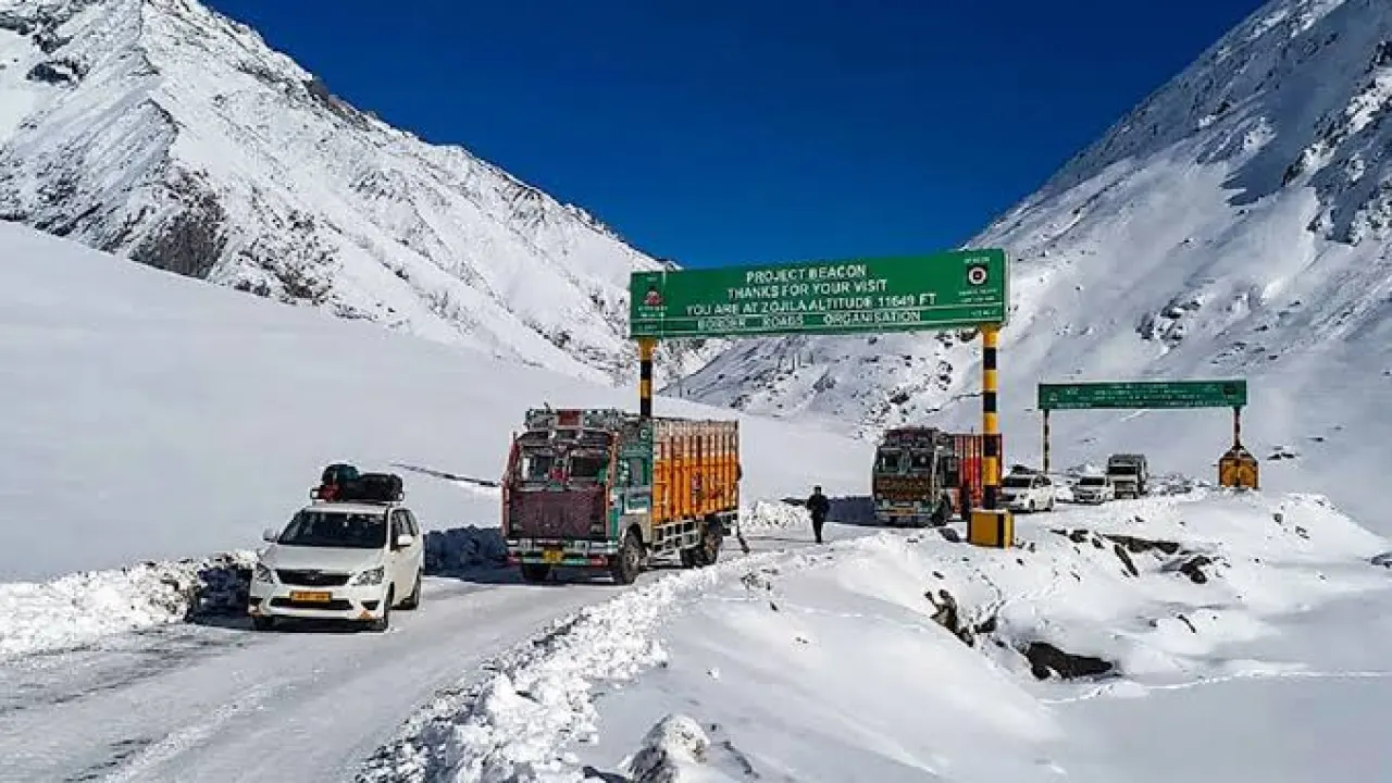 Strategic Sgr-Leh highway thrown open for traffic in record 68 days Kashmirdigits