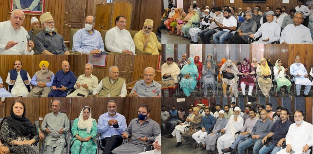 NC leaders pay tributes to 13 July, 1931 Shuhada.￼