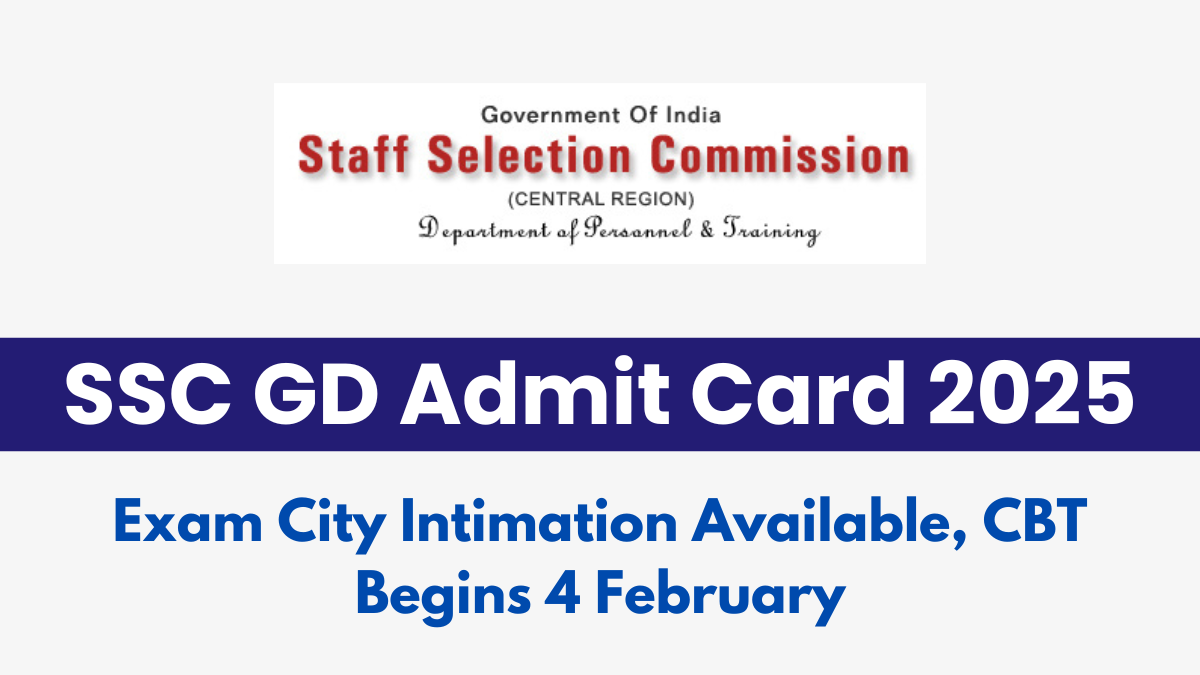 SSC GD Admit Card 2025 Link