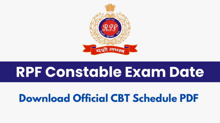 RPF Constable Exam Date 2025