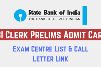 SBI Clerk Prelims Admit Card 2025