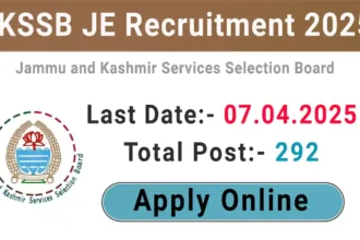 JKSSB JE Recruitment 2025